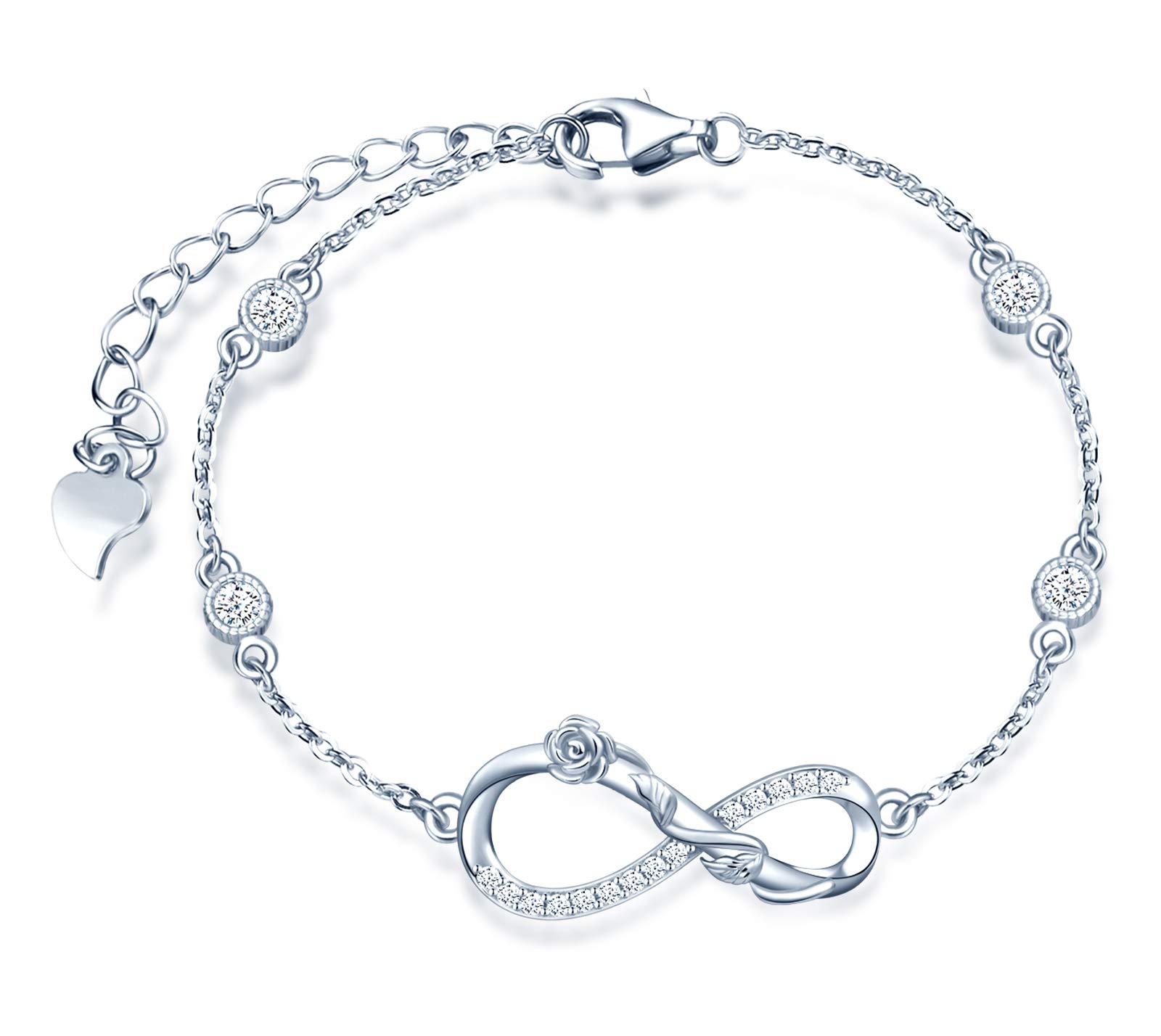 INFINIONLY Fashion Necklaces collana Silver-necklace infinito