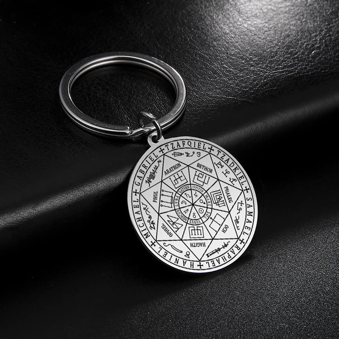 Eueavan 7 Arcangeli collana amuleto argento San Michele