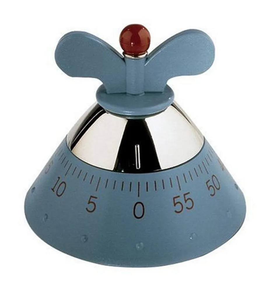 Alessi A09 Timer Cucina Meccanico Azzurro 60 Minuti