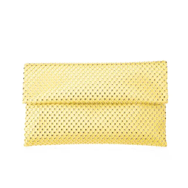 Chic Ad Hoc Borse Pochette Tessuto Lime Microcristalli