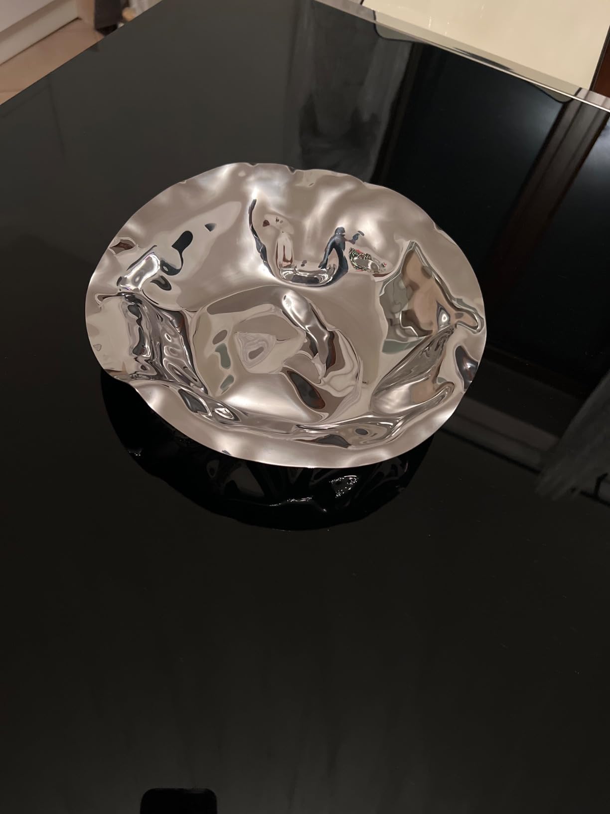 Alessi 90084 Sarrià cestino rotondo argento 27,5 cm