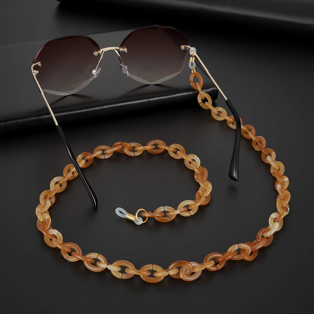 EUEAVAN Eyeglass Chains catenella occhiali rosso marrone