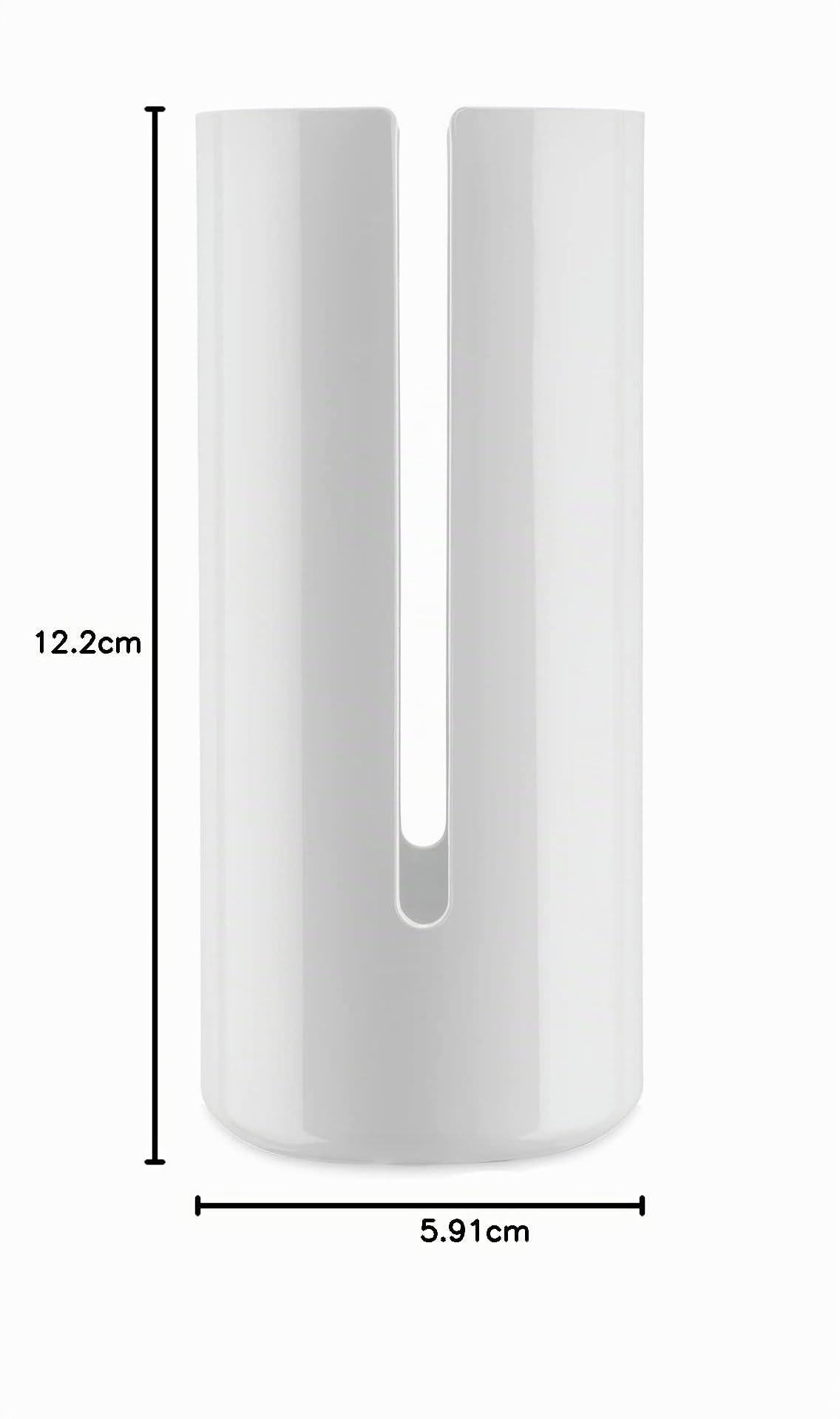 Alessi Birillo PL18 W porta rotoli carta igienica PMMA bianco