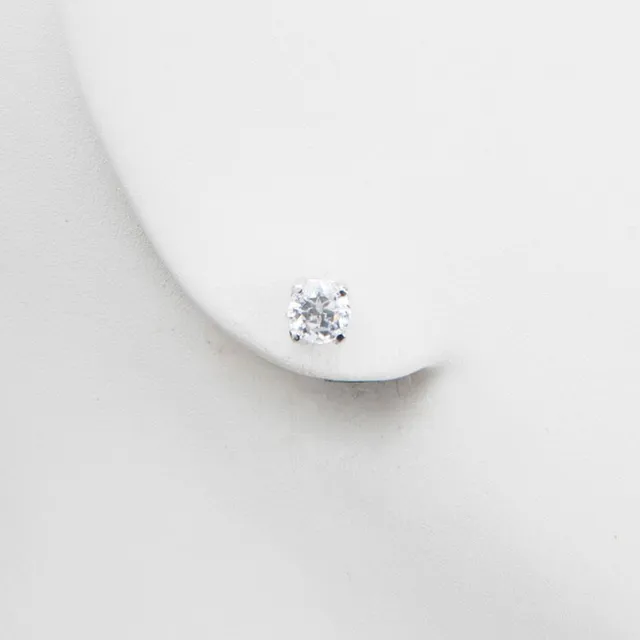 Chic Ad Hoc Orecchini Punto Luce Oro Zircone 6 mm