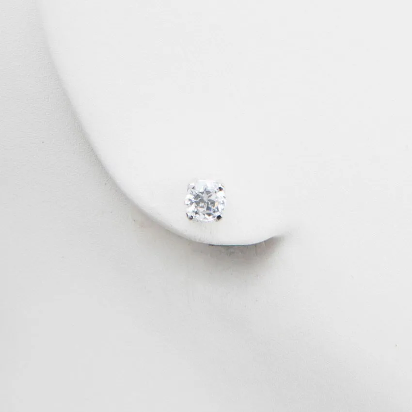Chic Ad Hoc Orecchini Punto Luce Oro Zircone 6 mm