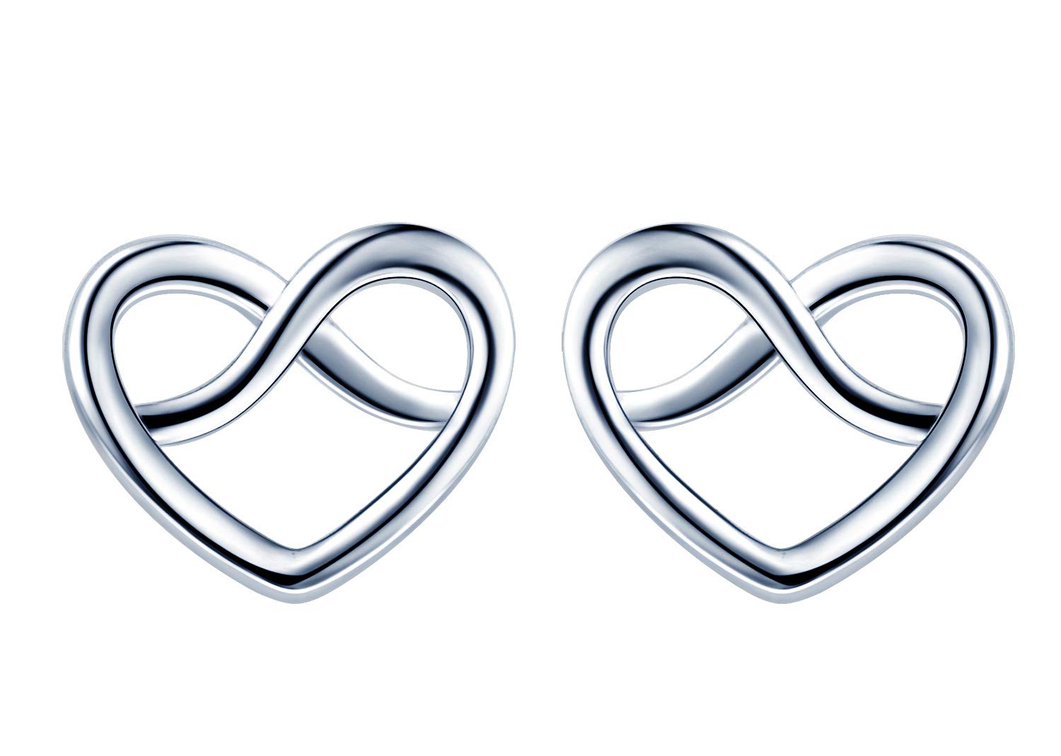 Infinionly Orecchini Cuore Argento 925 Infinito Donna