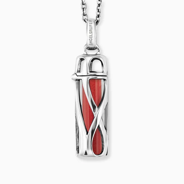Engelsrufer Powerful Stone collana argento diaspro rosso S