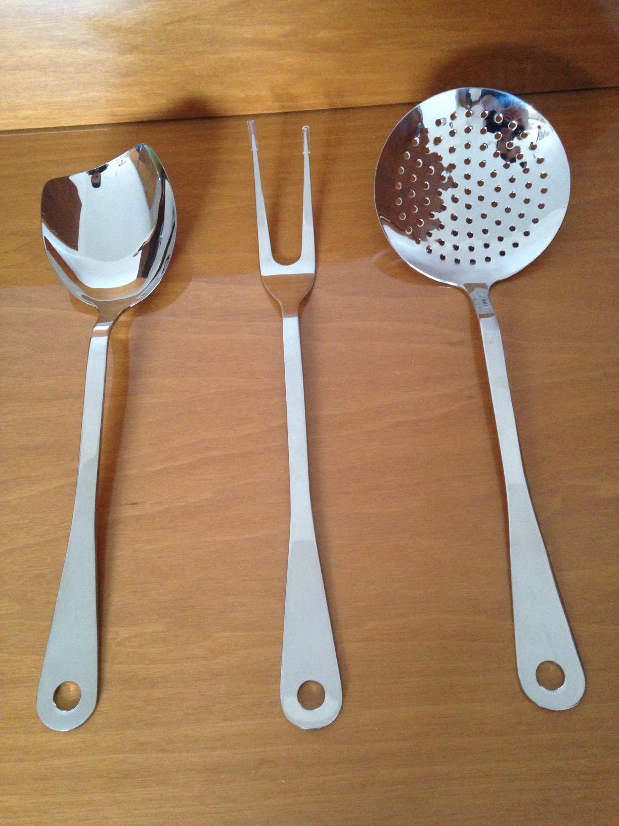 Alessi AJM19S5 set mestoli cucina 5 pezzi acciaio 18/10