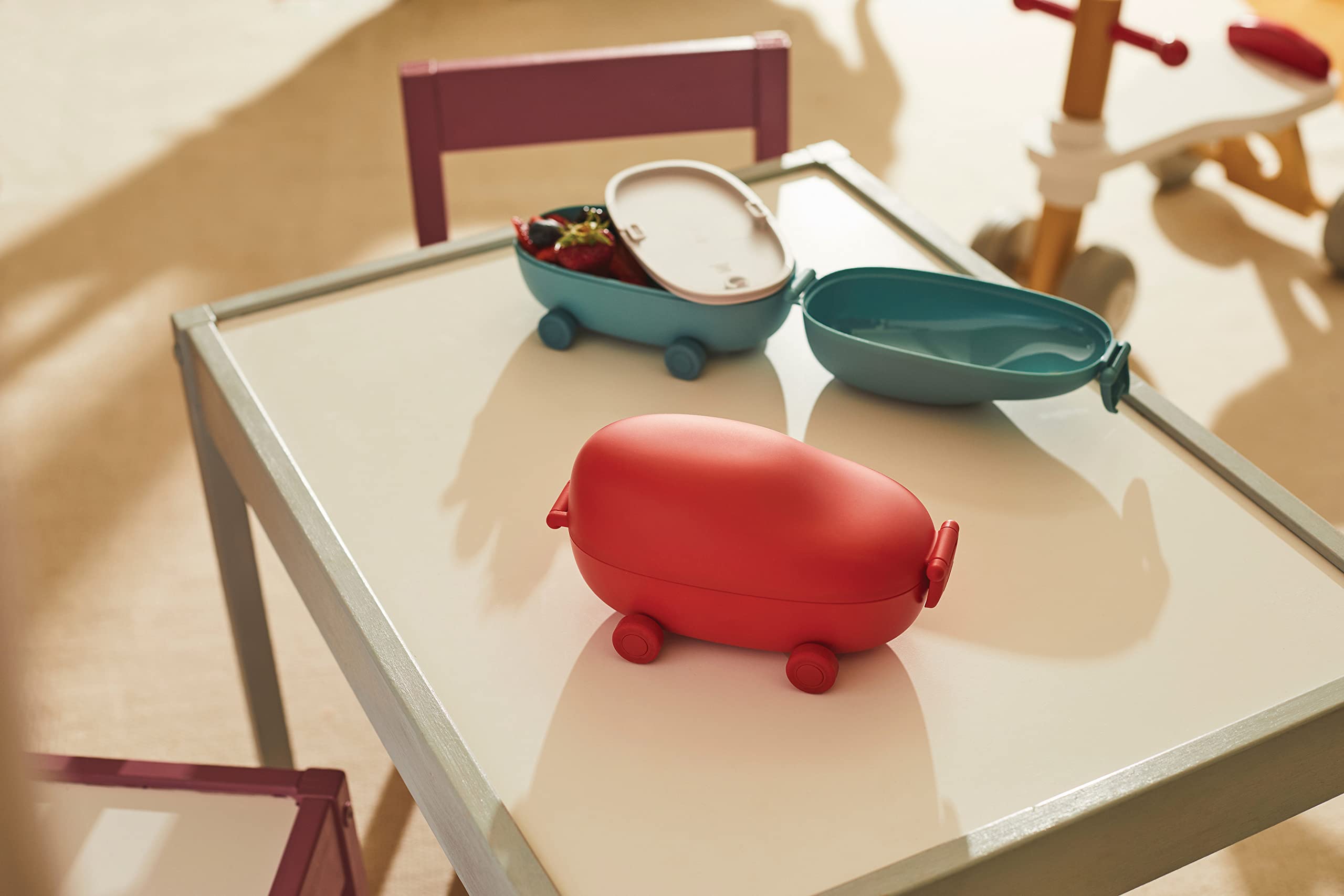 Alessi SA06 Food à Porter Snack Box Rossa 2 Scomparti