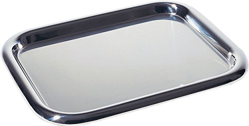 Alessi 5006/37 Vassoio Rettangolare Acciaio Satinato 39 cm