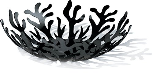 Alessi Mediterraneo ESI01/29 B fruttiera nera acciaio 29 cm