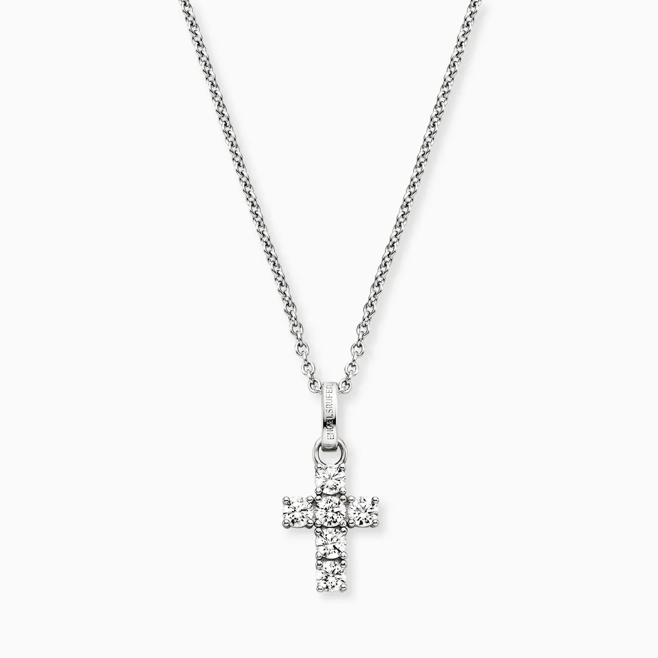 Engelsrufer Collana argento 925 croce zirconia