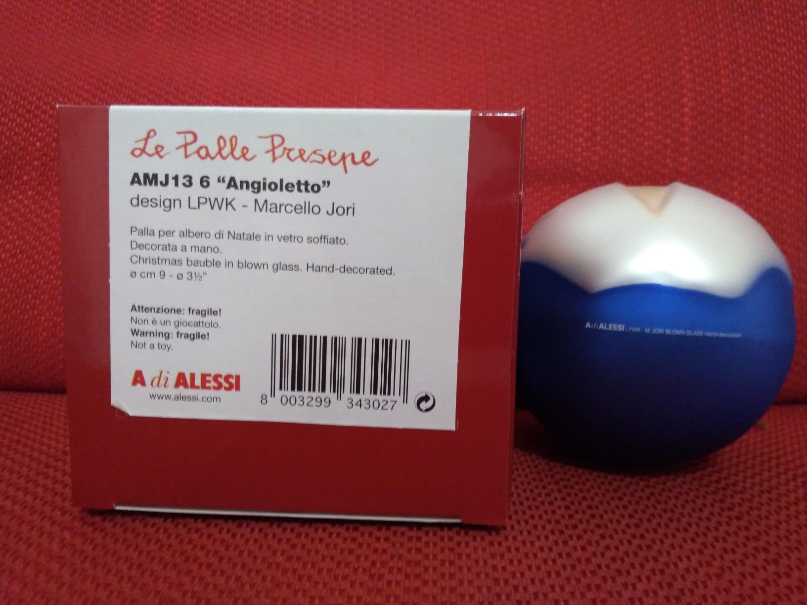 Alessi Le Palle Presepe AMJ13/3 Pallina Natale Giuseppe 9 cm