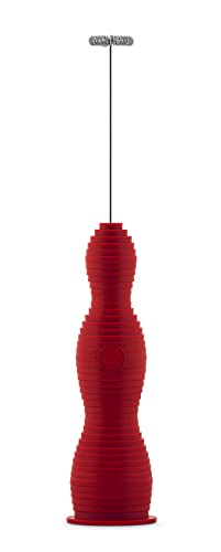 Alessi Pulcina MDL11 R frullino montalatte rosso ricaricabile