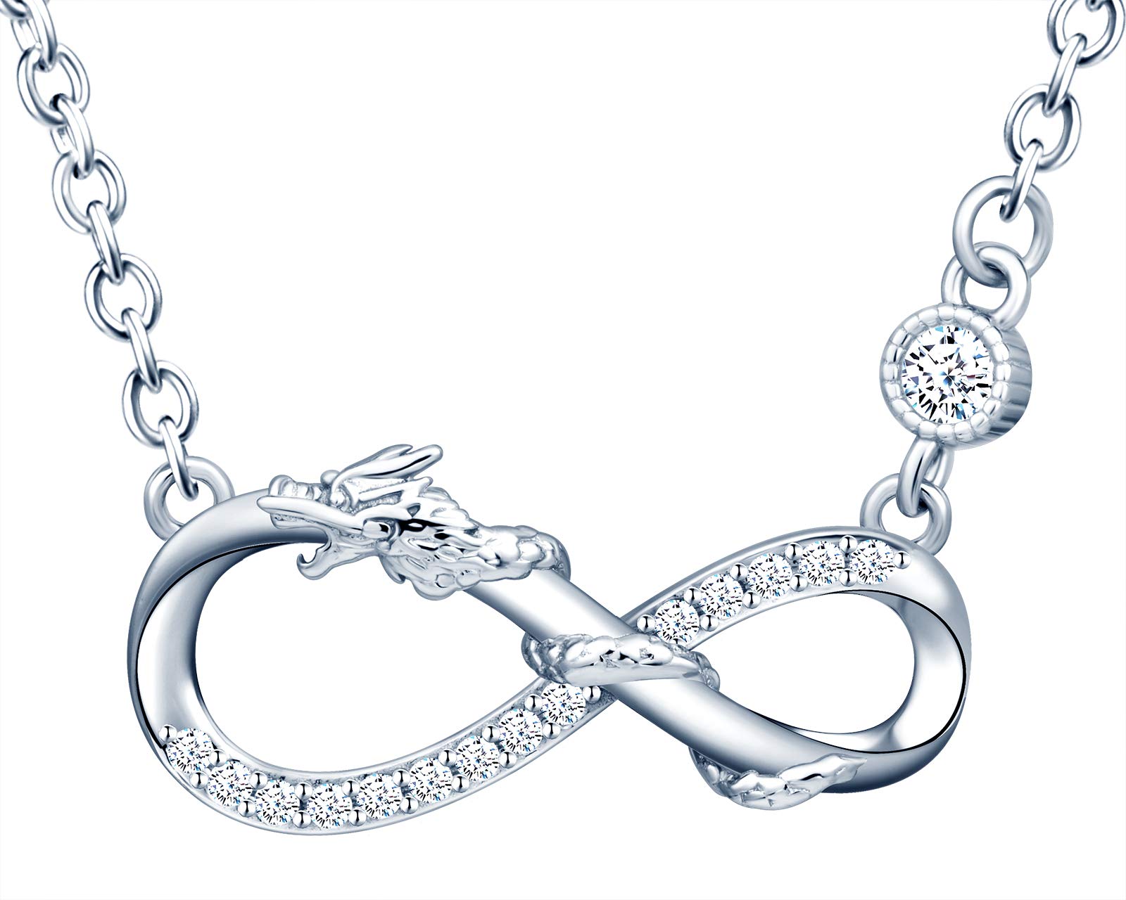 INFINIONLY Fashion Necklaces collana infinito argento