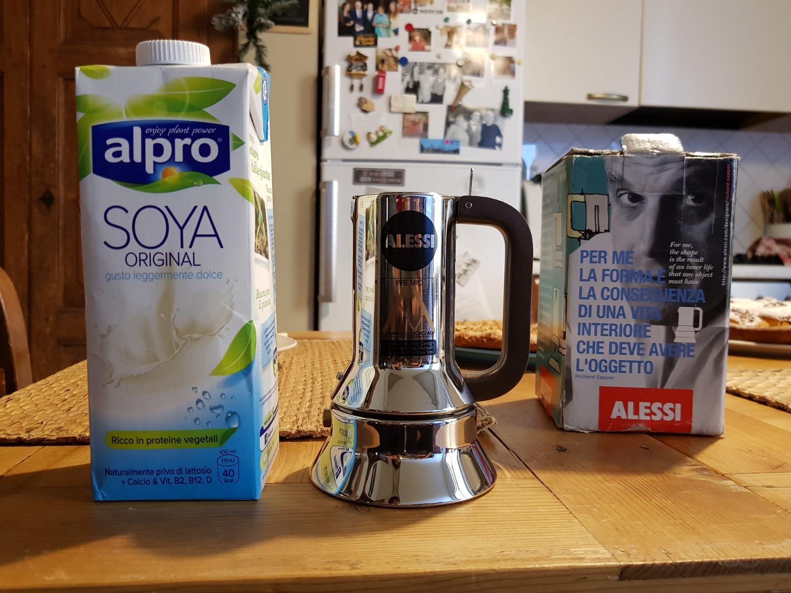 Alessi 9090/3 Caffettiera Acciaio 3 Tazze Induzione