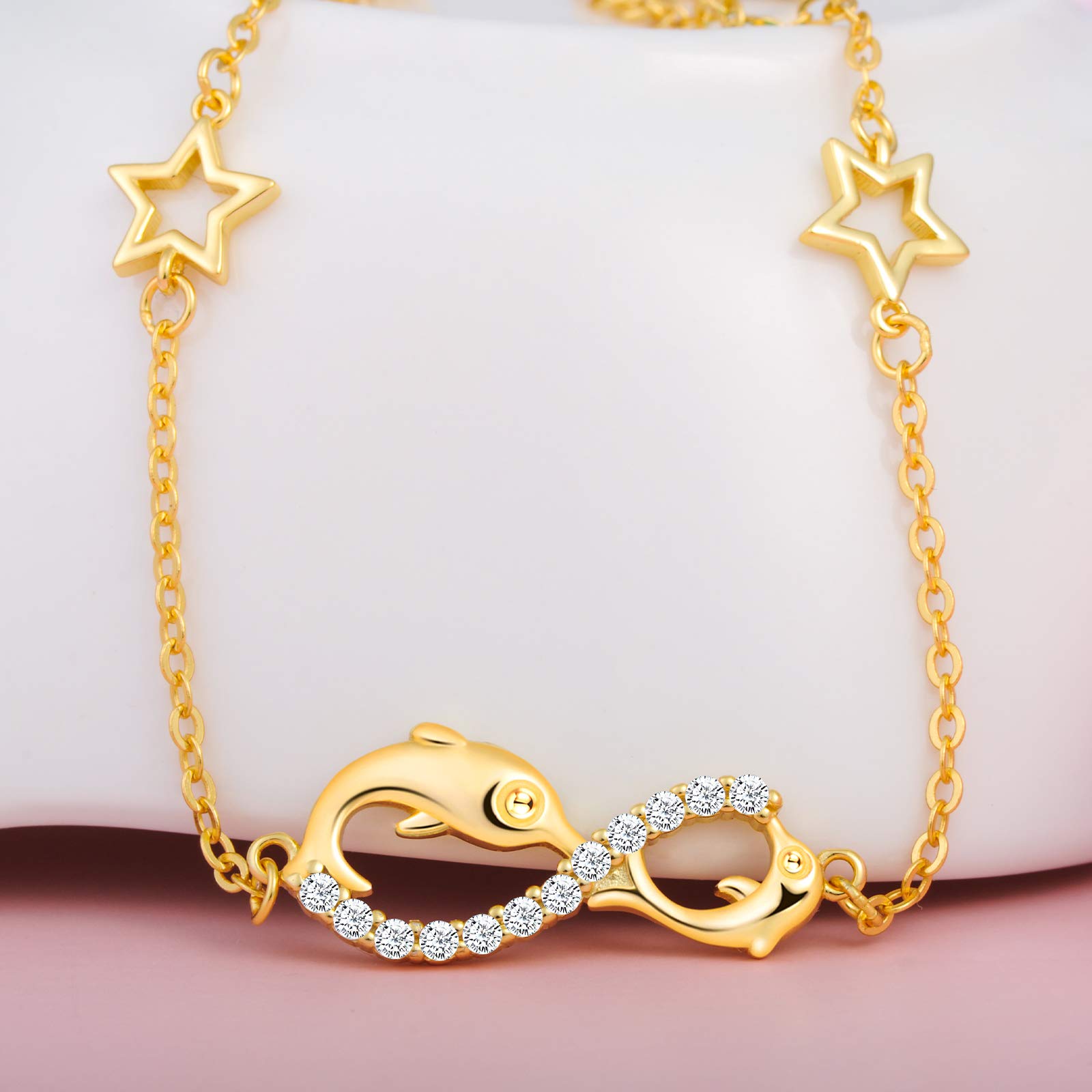 INFINIONLY Fashion Bracelets bracciale argento 925 stella