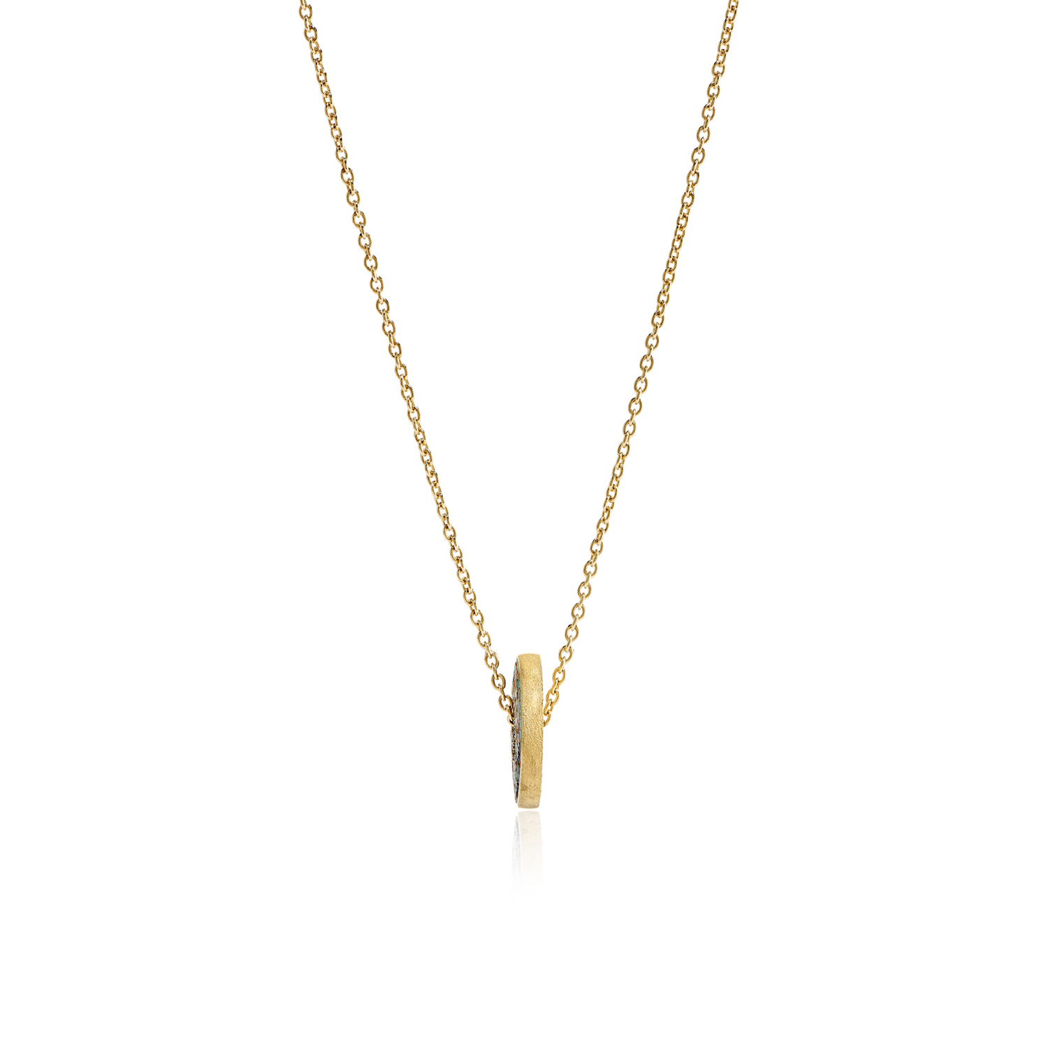 Le Sibille Mandala Necklace Collana Oro Diamanti Rubini
