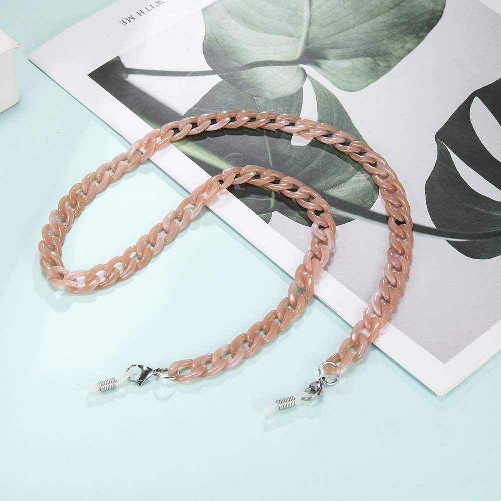 EUEAVAN Eyeglass Chains catena occhiali rosa gamberetti