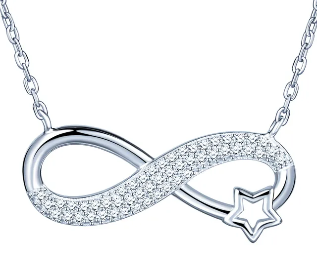 INFINIONLY Stella Infinito collana argento zirconi