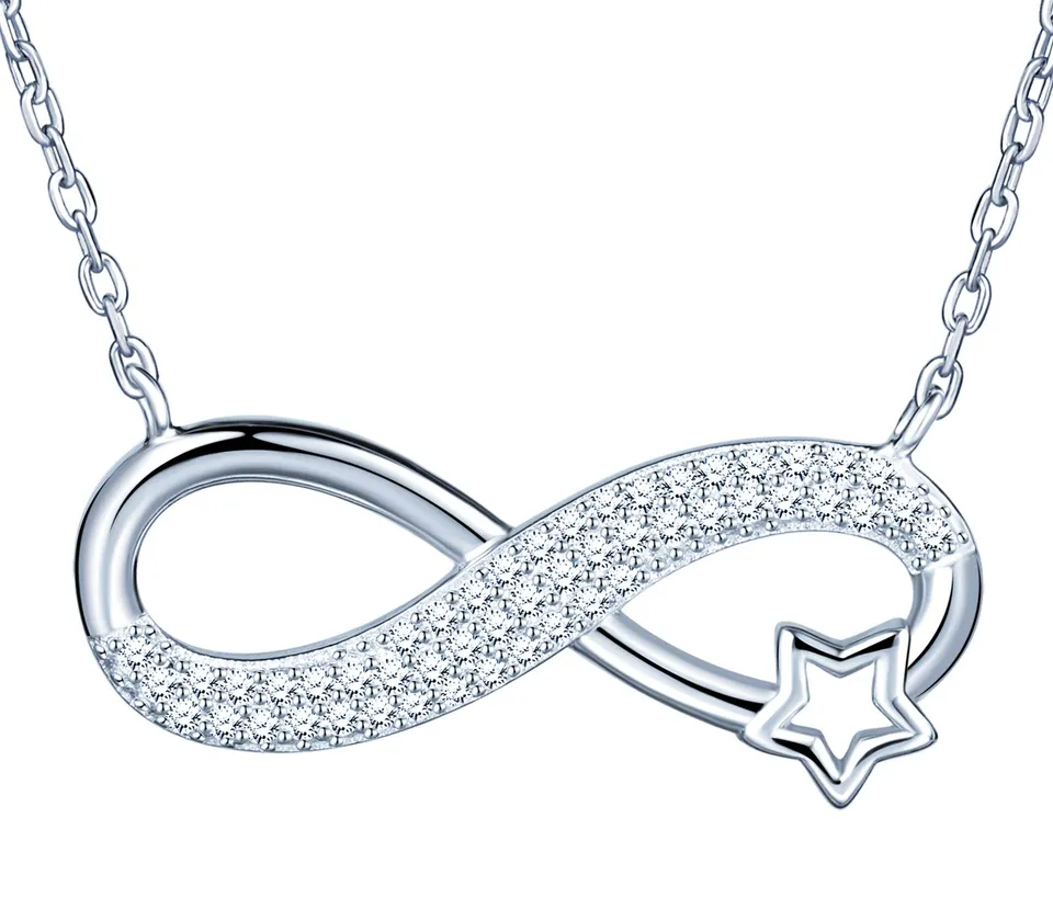 INFINIONLY Stella Infinito collana argento zirconi