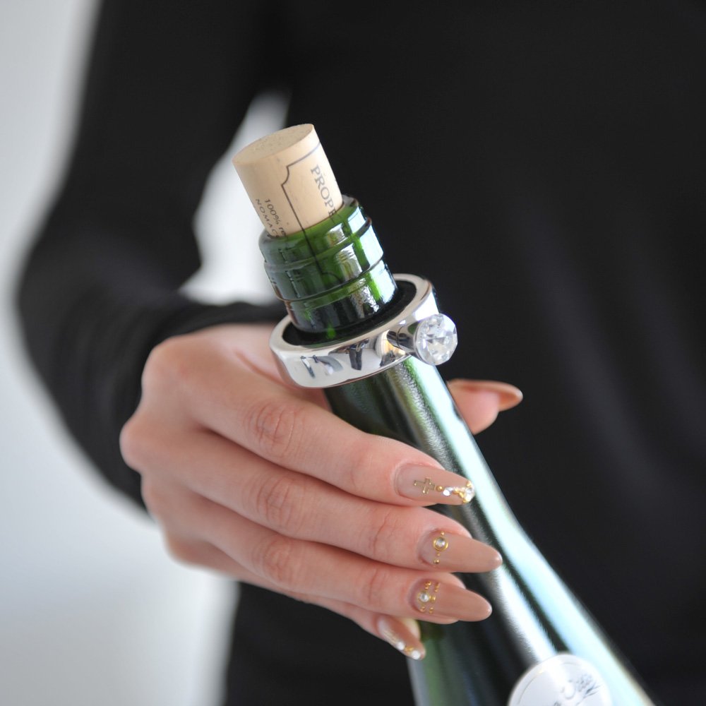 Alessi GIA11 Noè salvagoccia vino acciaio feltro