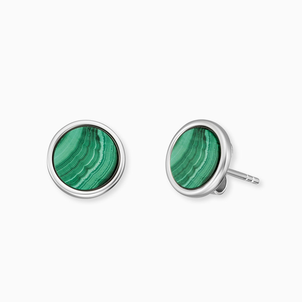 Engelsrufer Powerful Stone orecchini argento malachite