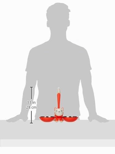 ALESSI Home Tigrito ciotola gatto arancione acciaio doppia