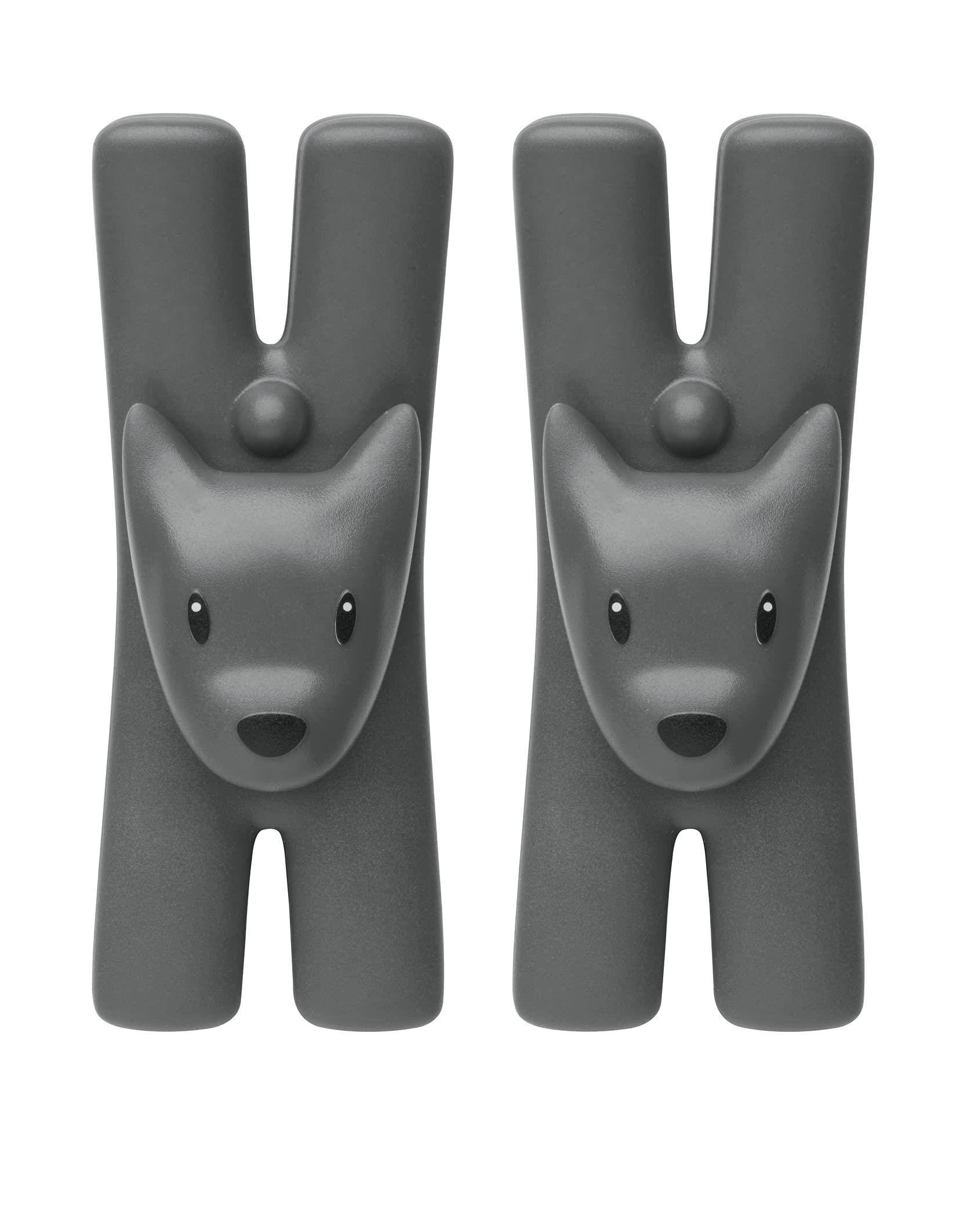 Alessi Giampo MMI32D Set 2 Mollette Magnetiche Nero