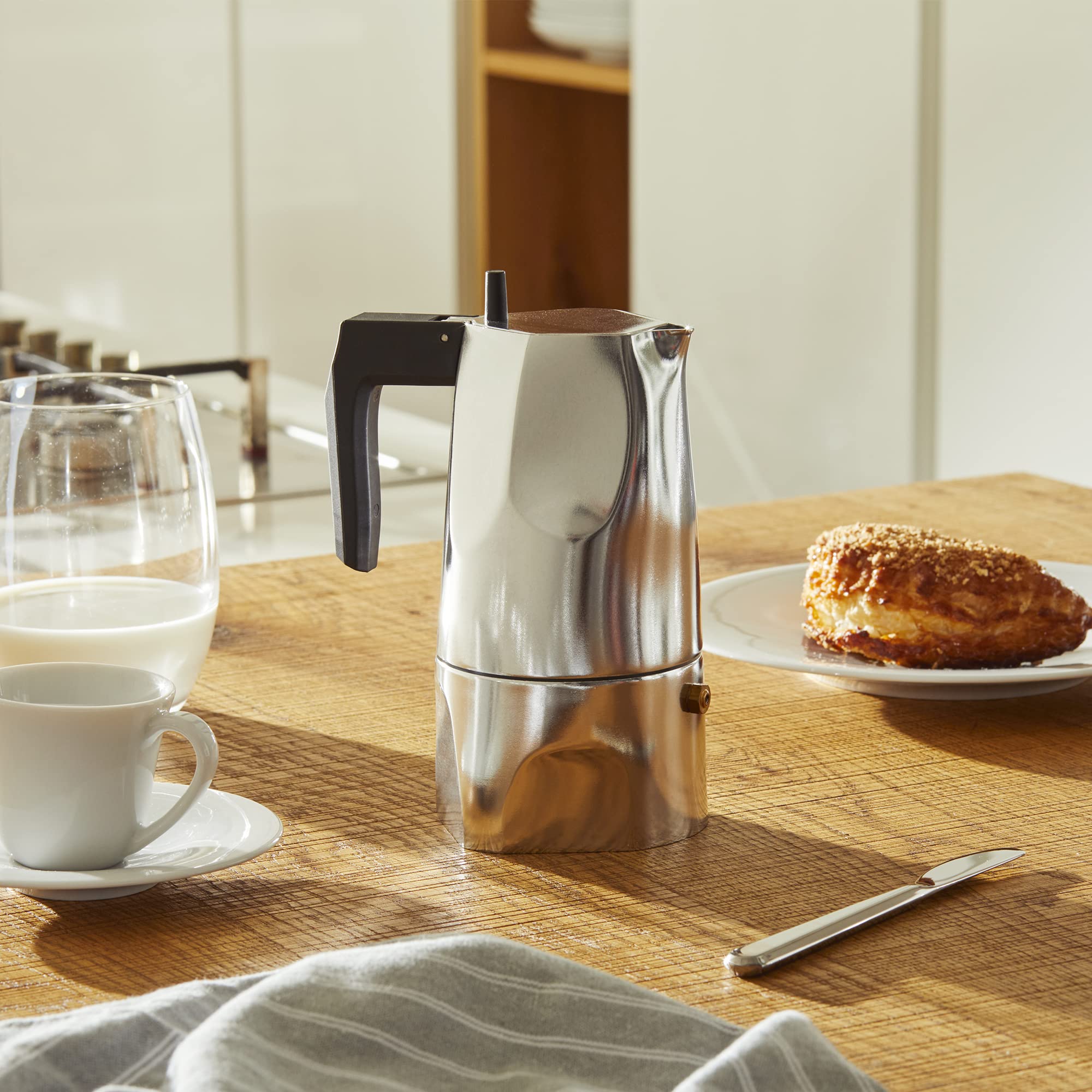 Alessi Ossidiana MT18/6 moka 6 tazze alluminio