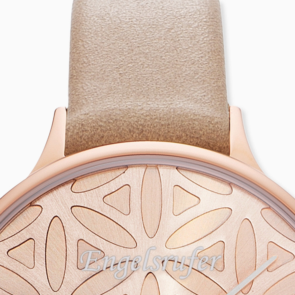 Engelsrufer Uhren Orologio Fiore Vita Oro Rosa Nabuk