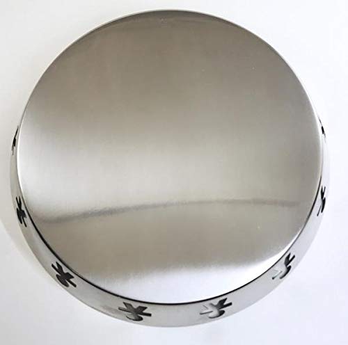Alessi Tavola Girotondo AKK12 Vassoio Rotondo Acciaio 30,3cm