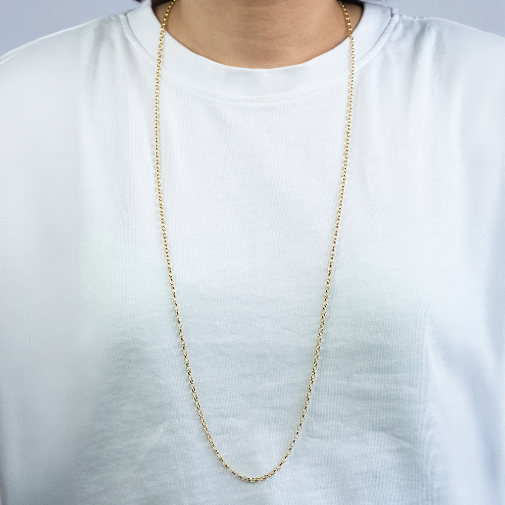 Engelsrufer Ankerkette catena argento oro 50 cm sottile