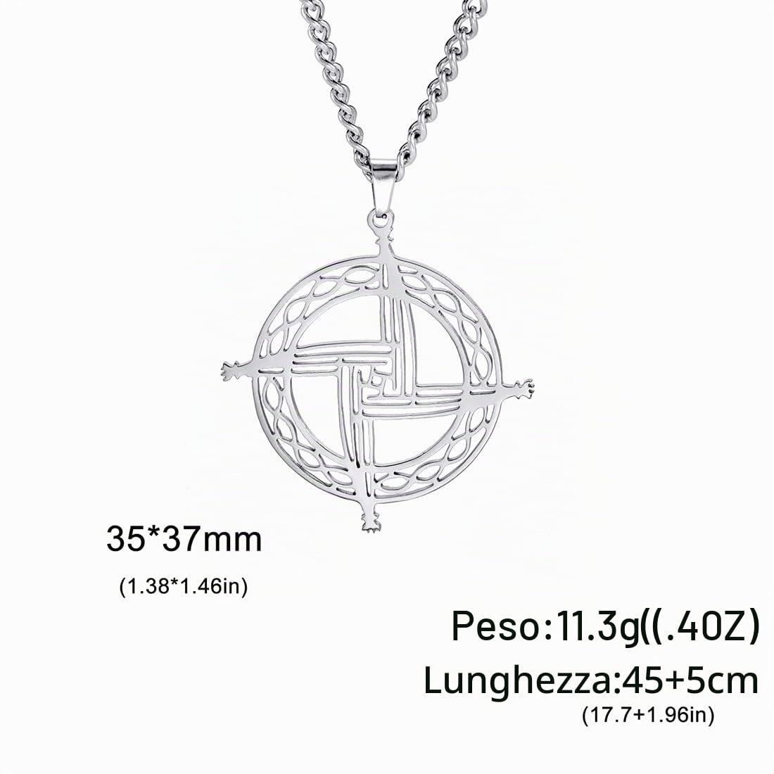 Eueavan Croce Santa Brigida collana argento celtica