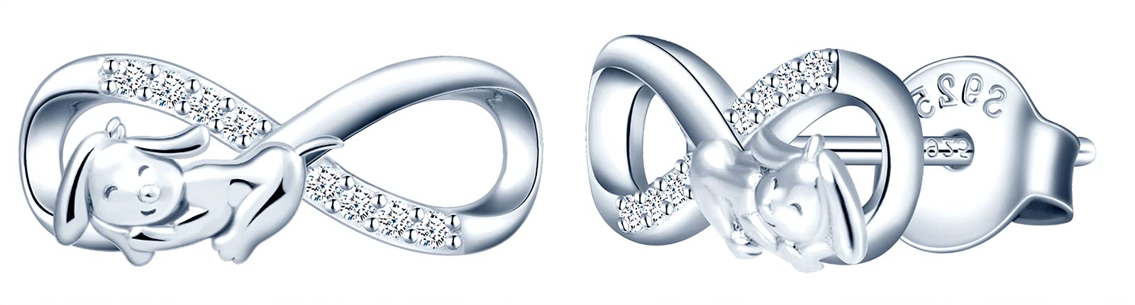 Infinionly Fashion Collana infinito argento 925 zircone