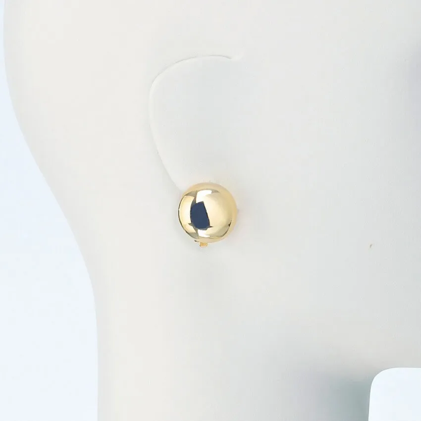 Chic Ad Hoc Orecchino Clip Bottone Oro Orecchini