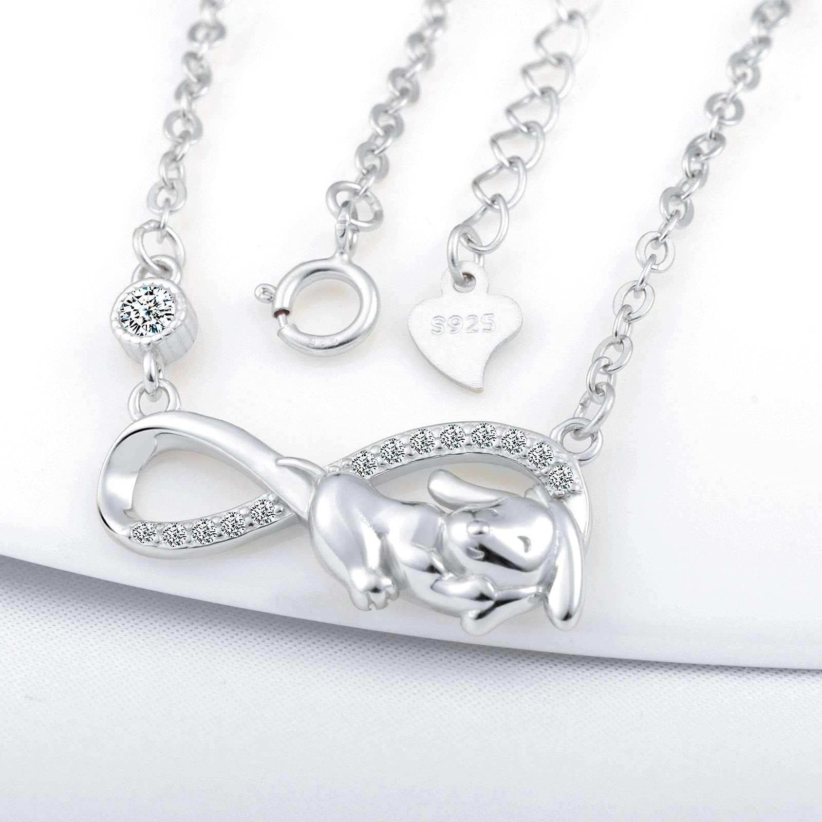 Infinionly Fashion Collana infinito argento 925 zircone