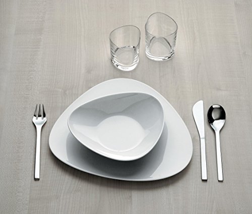 Alessi Colombina FM10/5 Piatto Dessert Porcellana Bianca Set 6