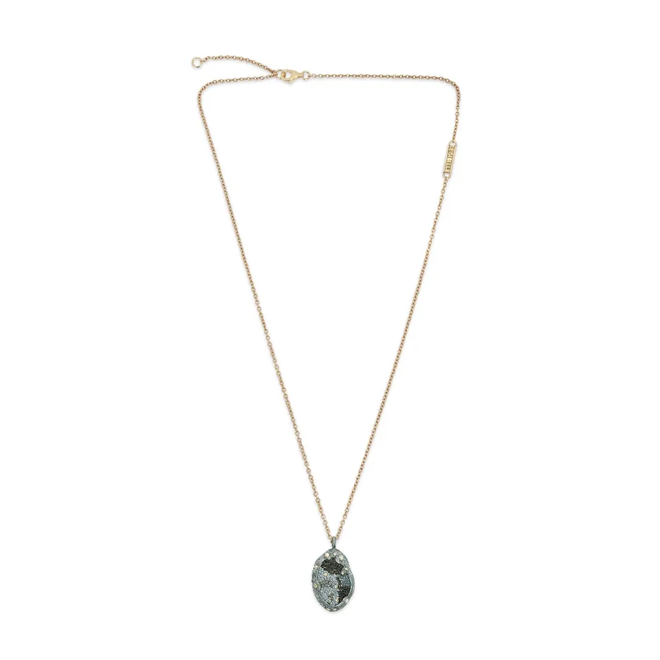 Le Sibille Meteorite Collana oro rosa diamanti 0.37 ct