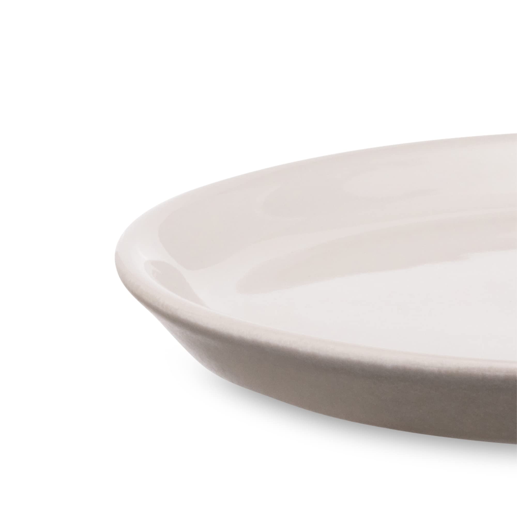 Alessi Tonale DC03/77 LG piattino ceramica grigio chiaro set 4