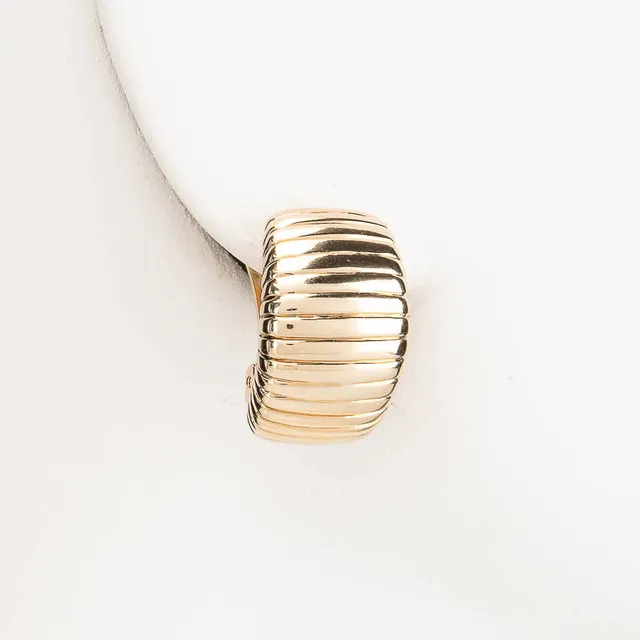 Chic Ad Hoc Orecchini tubo gas orecchino oro clip
