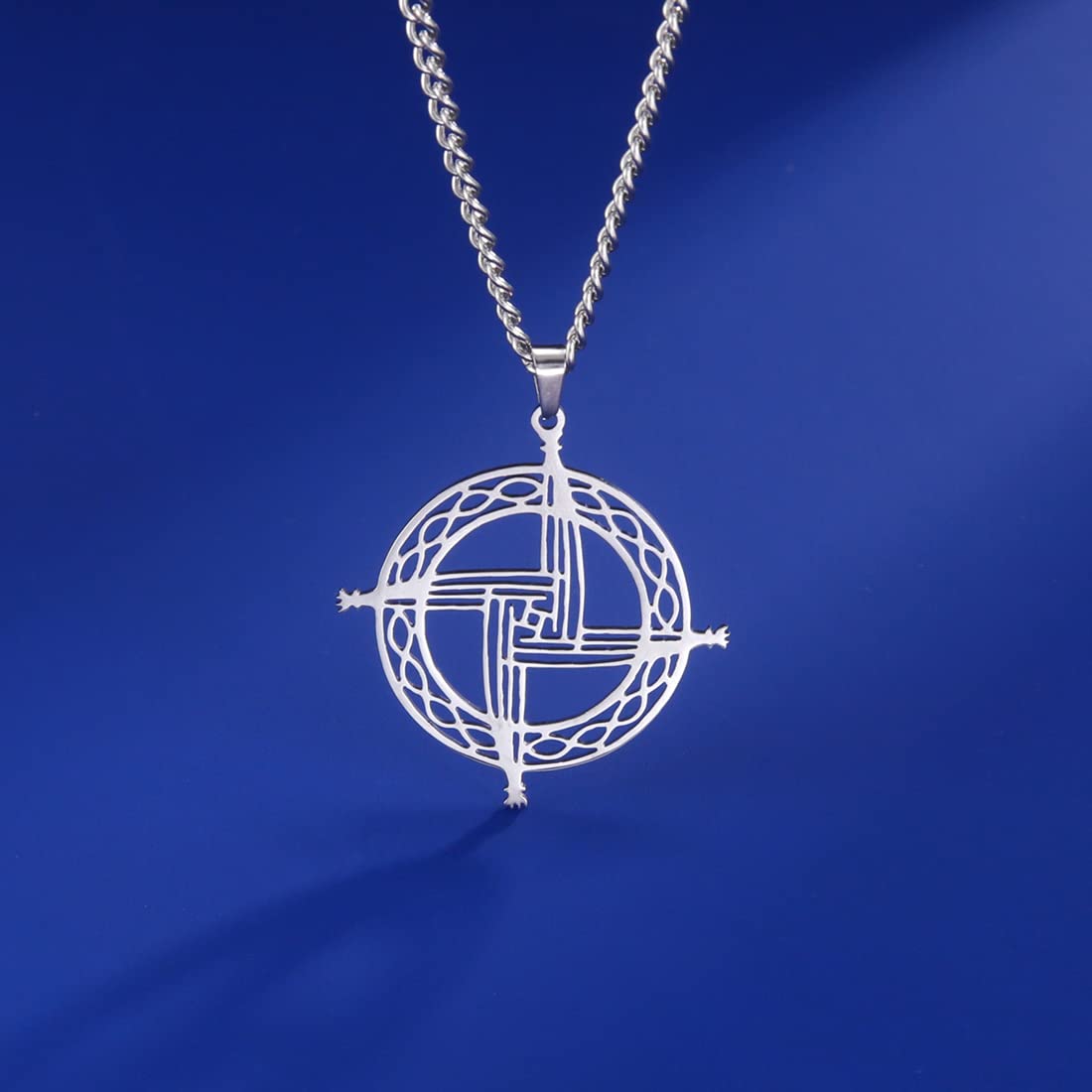 Eueavan Croce Santa Brigida collana argento celtica