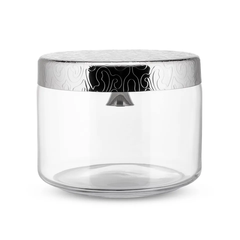 Alessi Dressed MW29 Biscottiera Vetro 3 L Acciaio Campanella