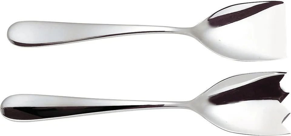 Alessi Nuovo Milano 5180/14 Posate Insalata Acciaio Lucido