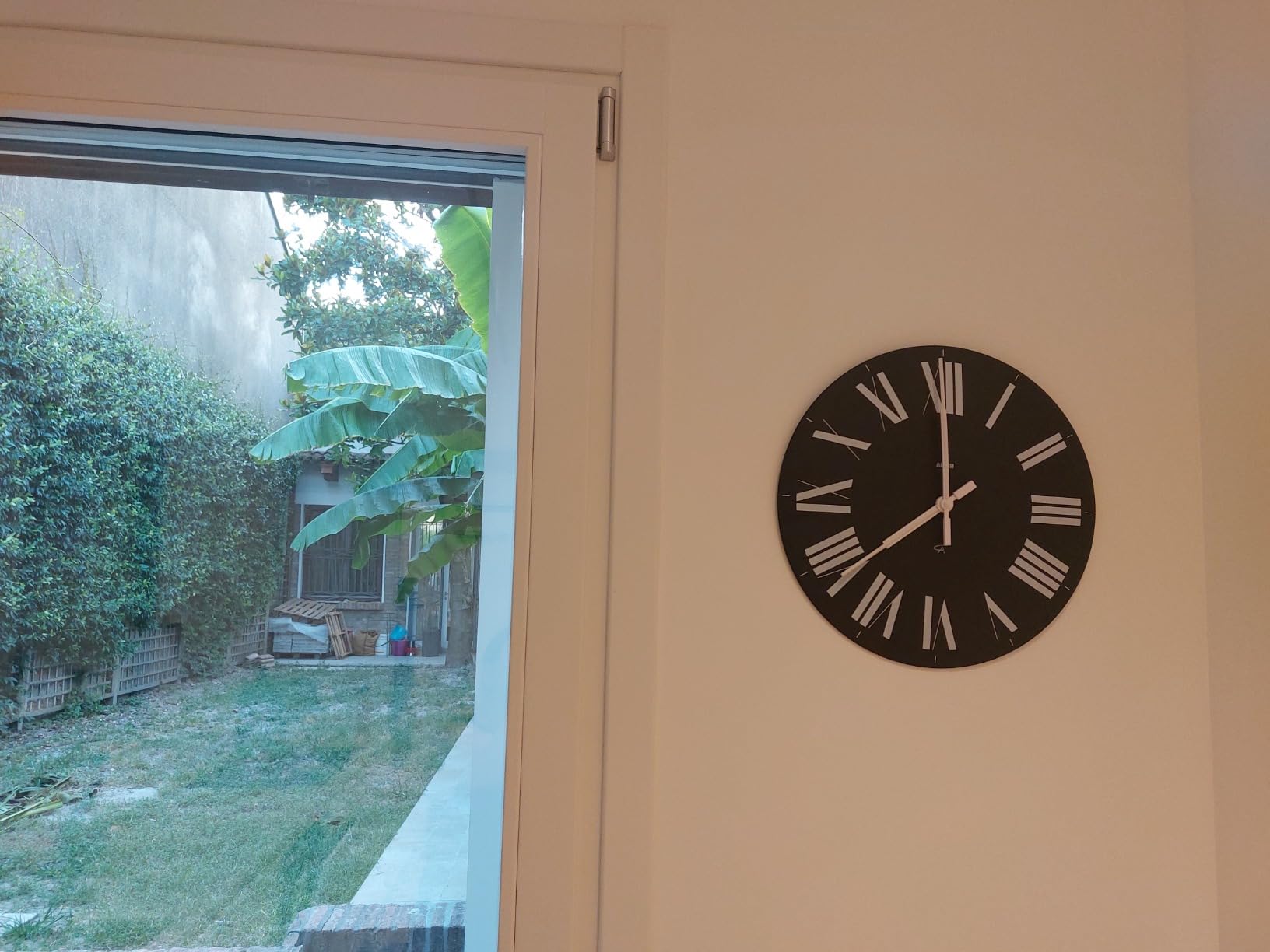 Alessi 12 B Firenze orologio parete ABS 36 cm nero