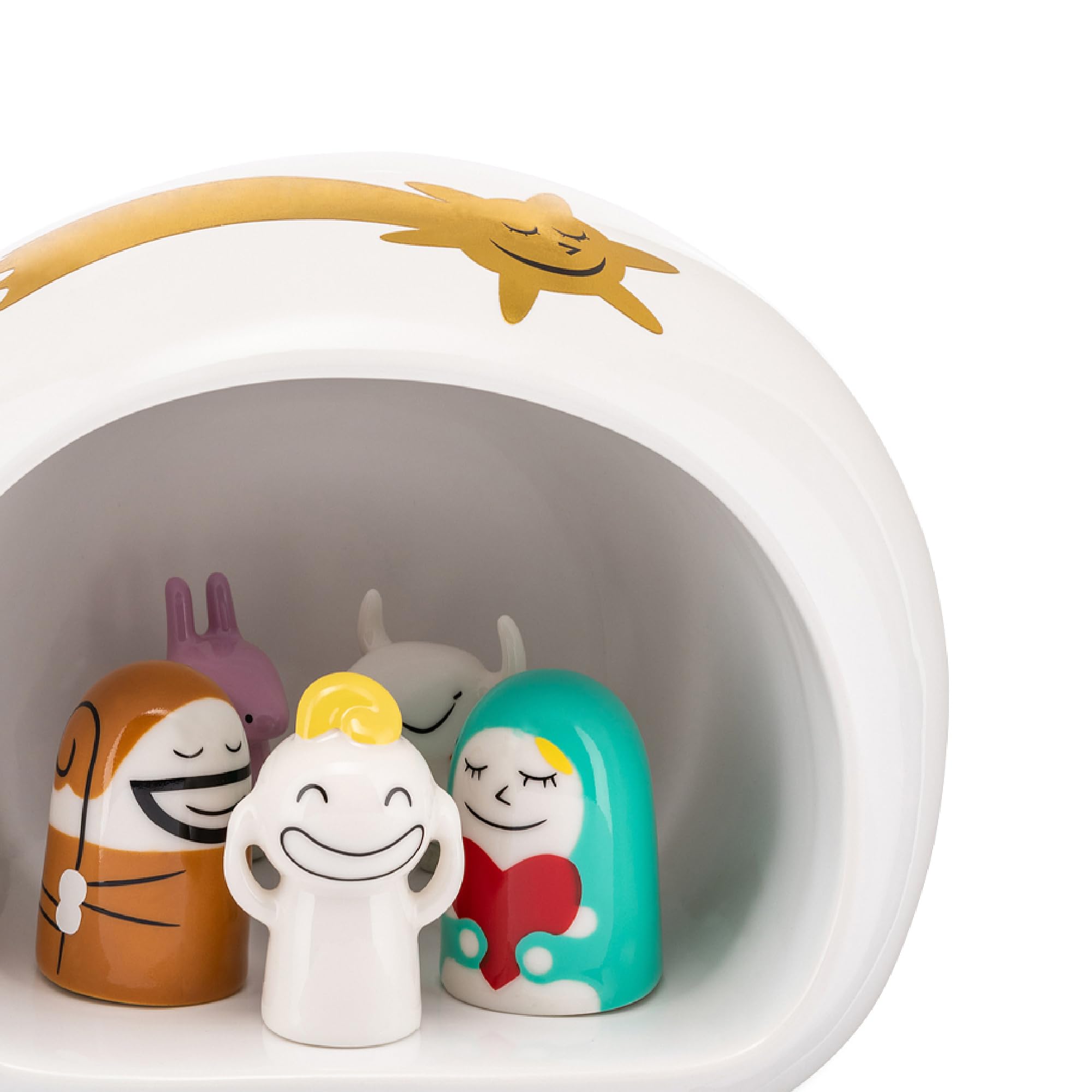 Alessi AMGI10SET presepe porcellana multicolore 10 pezzi grande