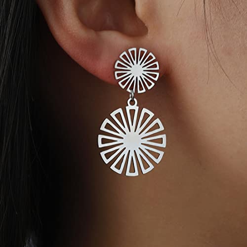 EUEAVAN Earrings orecchini fiore margherita donna