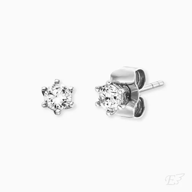 Engelsrufer Shiny Orecchini Argento 925 Zirconia 4mm