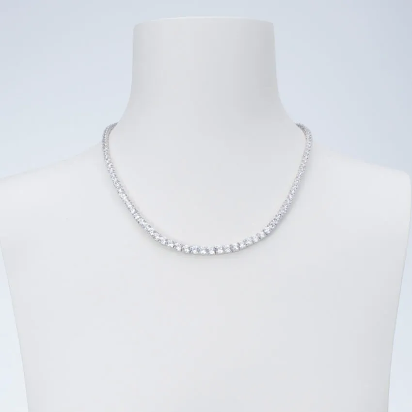 Chic Ad Hoc Collane Tennis Argento Collana Girocollo