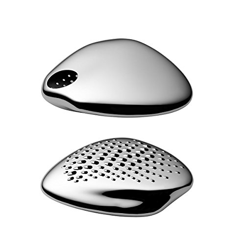 Alessi Forma ZH03 grattugia acciaio con base nera